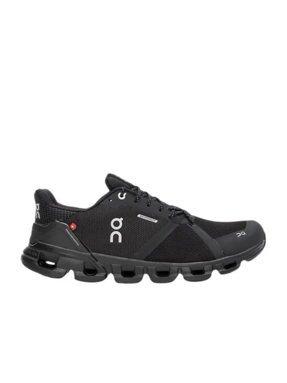 On Cloudflyer WP Shoes Womens Size 9 Black Waterproof Running Sneakers CloudTec